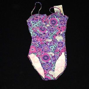 NWT ASSETS One Piece Swimming Suit Size Small